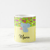 Elephant Yellow White Stripe Mok (Center)