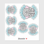 Elephant Zoo Animal Sticker (Vel)