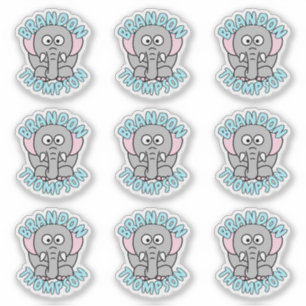 Elephant Zoo Animal Sticker