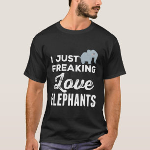 Elephant Zoo Ik hou gewoon van olifanten OK T-shirt