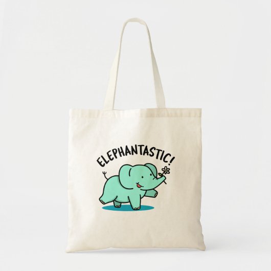 Elephantastic Grappige Olifant Pun Tote Bag (Voorkant)