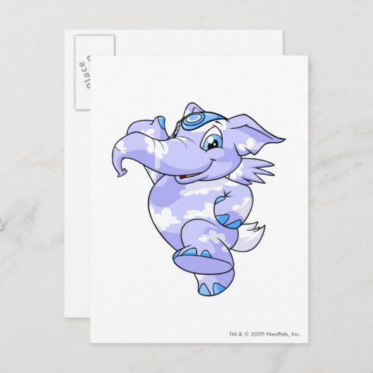 Elephante Cloud Briefkaart (Voorkant / Achterkant)