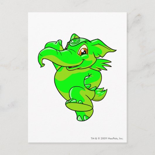 Elephante Ggloed Briefkaart (Voorkant)