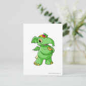 Elephante Green Briefkaart (Staand voorkant)
