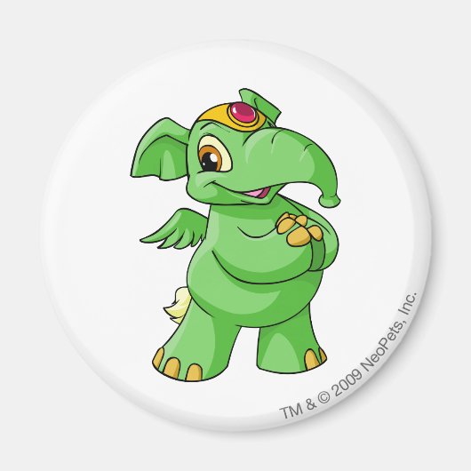 Elephante Green Magneet (Voorkant)