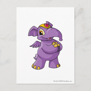 Elephante Paars Briefkaart