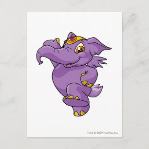 Elephante Paars Briefkaart