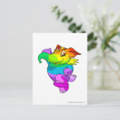 Elephante Rainbow Briefkaart (Staand voorkant)