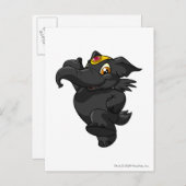 Elephante Shadow Briefkaart (Voorkant / Achterkant)