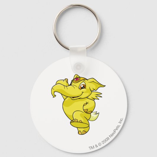 Elephante Yellow Sleutelhanger (Voorkant)