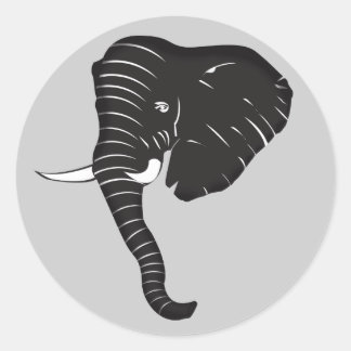 Elephantighest-Sticker Ronde Sticker