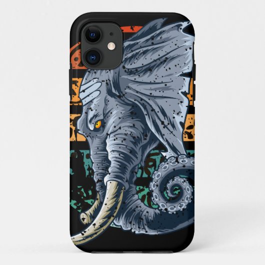 Elephantopus Elephant Tentacle Trunk Lovecraft Case-Mate iPhone Case (Achterkant)