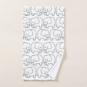 éléphants (Serviette à main)