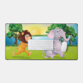 Eléphants à la recherche de lions (Clavier et souris)