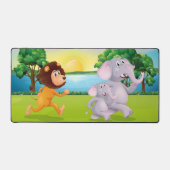 Eléphants à la recherche de lions (Recto)