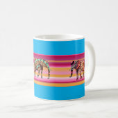 Eléphants africains colorés frappent la Mug (Devant droit)