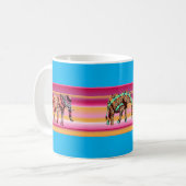 Eléphants africains colorés frappent la Mug (Devant gauche)