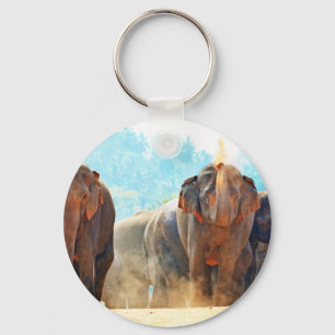 Elephants Animals Safari Destiny Peace Love Sleutelhanger