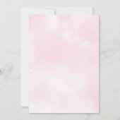 Elephants Boho Jungle Carte de remerciements rose (Dos)