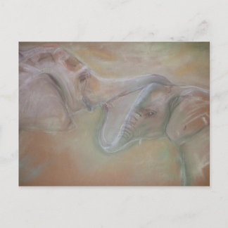 Elephants-briefkaart Briefkaart