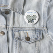 ELEPHANTS-Button Ronde Button 5,7 Cm (In situ)