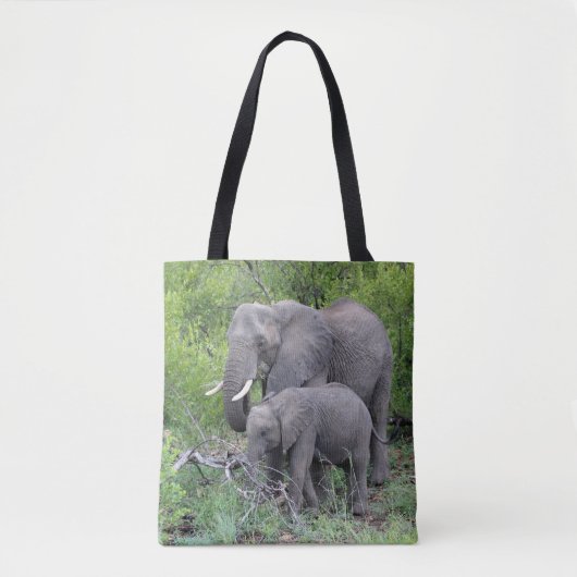 Elephants Canvas tas (Voorkant)