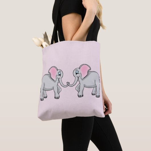 Elephants Canvas tas (Dichtbij)