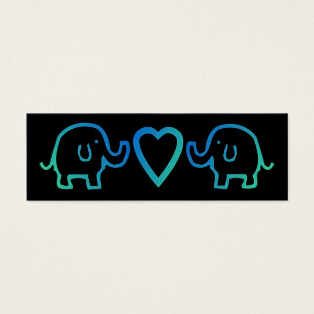 éléphants chanceux amoureux (Devant)