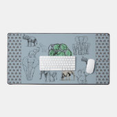 Eléphants colorés et vibrants - Unique Elephant Pa (Clavier et souris)