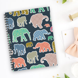 Eléphants Colorés, Motif Des Eléphants, Zigzag