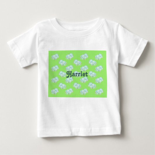 Eléphants dans l'herbe t-shirt bébé (Devant)