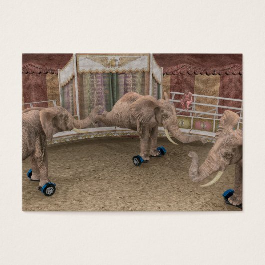 Eléphants de cirque amusants (Devant)