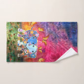 Éléphants de danse (Serviette à main)