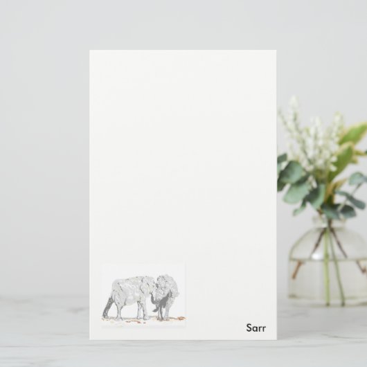 Eléphants de papeterie (Debout devant)