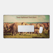 Eléphants de texte personnalisé (Clavier et souris)