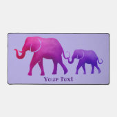 Eléphants Design Desk Mat (Recto)