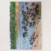 Eléphants du Sri Lanka. Jigsaw Puzzle (Vertical)