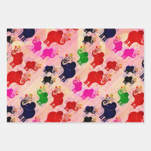 Elephants, Elephants en MEER Elephants Inpakpapier Vel (Voorkant 3)