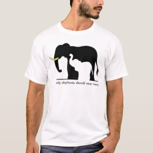 Elephants en Ivory (Witte versie) T-shirt