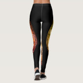 Elephants en Zebra Walking Wilde Leggings (Achterkant)