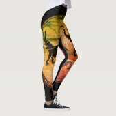 Elephants en Zebra Walking Wilde Leggings (Rechts)
