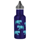 Eléphants Enfants Bouteille d'eau avec nom (Gauche)