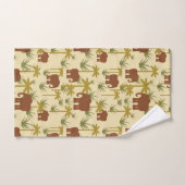 Éléphants et paumes dans le camouflage (Serviette à main)