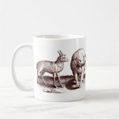 Éléphants et tasse de rhinocéros (Gauche)