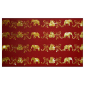 Éléphants et tissu de Lotus (Fat Quarter)