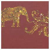 Éléphants et tissu de Lotus (Détail)