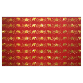 Éléphants et tissu de Lotus (Yard)