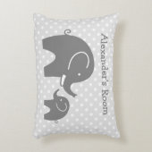 Eléphants gris mignons accent coussin pour la cham (Devant(Vertical))