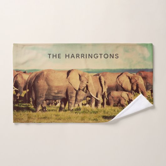 Elephants handhanddoek handdoeken (Handdoek)