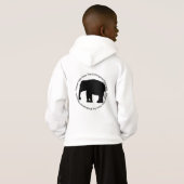 Elephants Hanes Kinder Hoodie (Achterkant volledig)